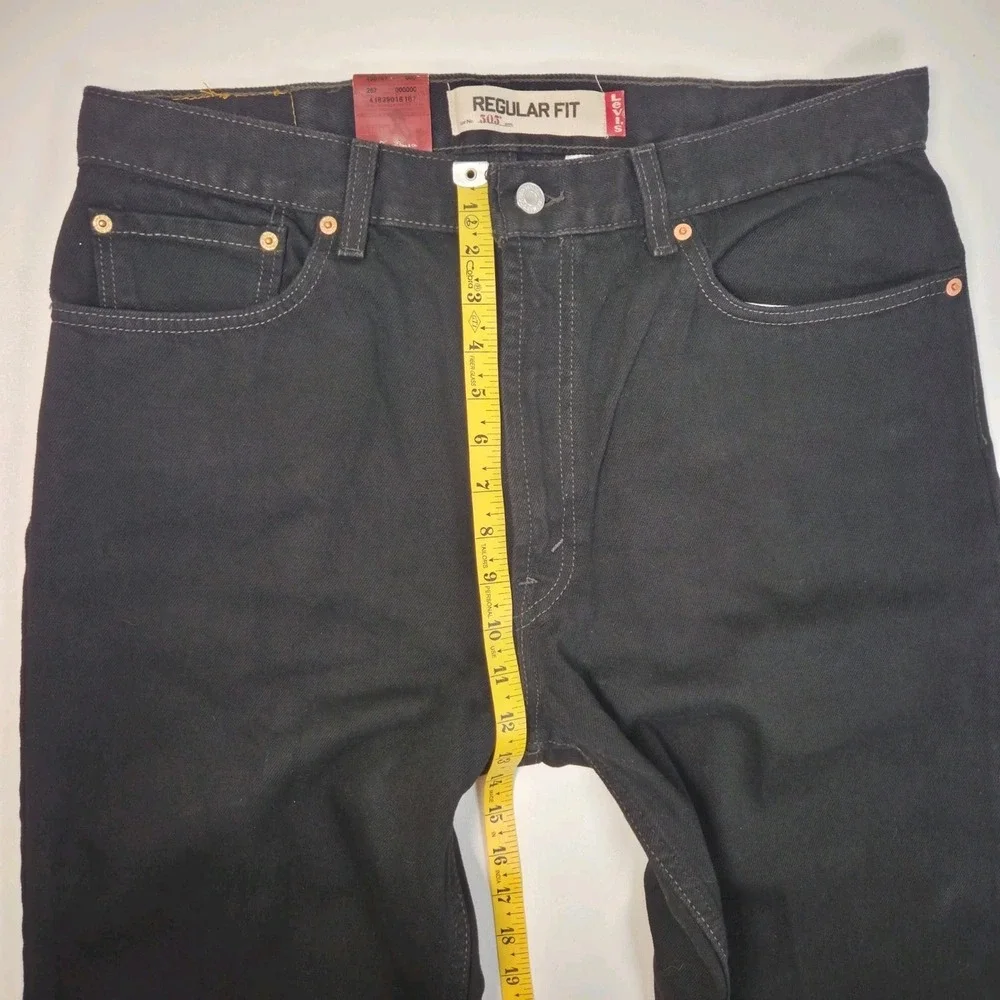 NWT Vintage Levi's 505 Black Jeans Mens 38×30 Fits 36×30 Deadstock From Y2k